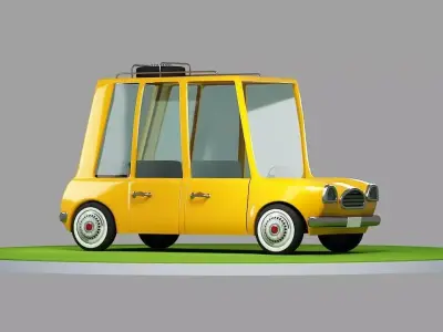 Cartoon Car 3D model 39
