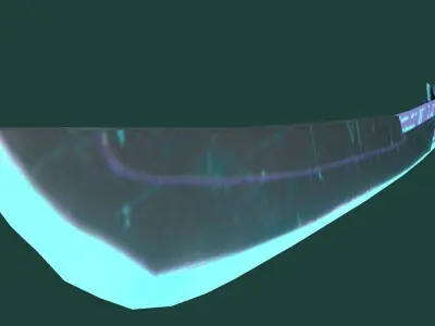 Futuristic SciFi Samurai Sword 1 Low-poly 3D model