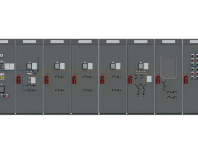 Switchboard 10 Low-poly 3D model