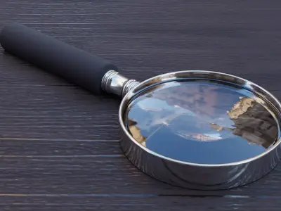 Magnifying Glass  Low-poly 3D model