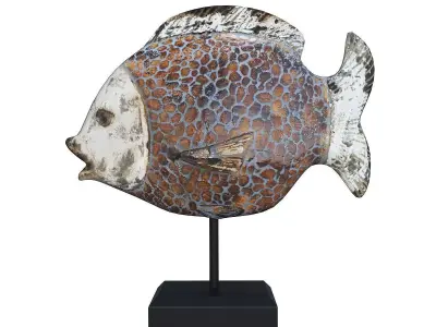 Ceramic Fish Low-poly 3D model