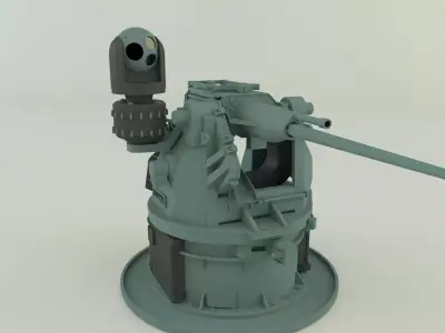 military gun tower 3D model
