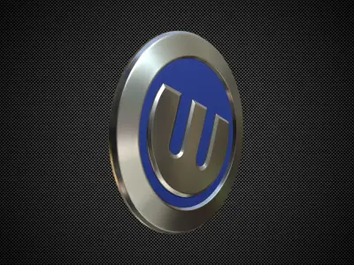 german e-cars logo 3D model