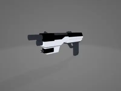 pack military gun Low-poly 3D model