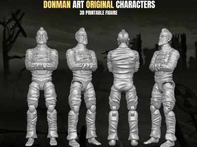 Patient 005 Donman art Original 3D printable full action figure 3D print model