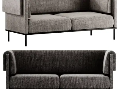 Adrenalina Ombra 2 seater Sofa 3D model
