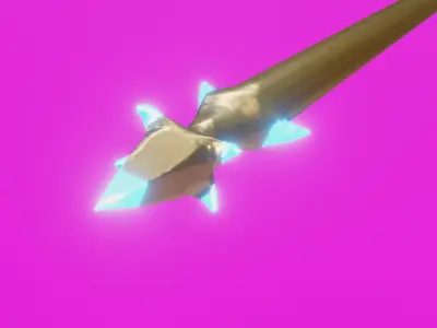 Fantasy Arrow Low-poly 3D model