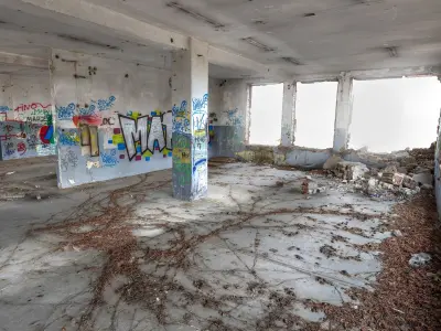 Abandoned factory VR 3D model