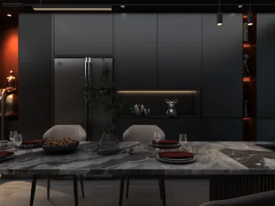 Interior Art - Dark Series - Part 1 01 3D model