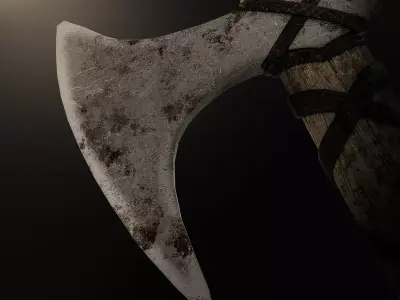 Fantasy Axe Free 3d Model  Free low-poly 3D model