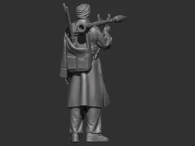 Eastern warrior  2 3D print model