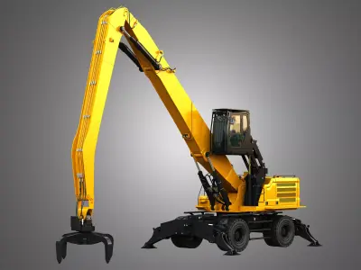 MH3050 Wheel Material Handler 3D model
