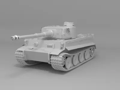 tank tiger 501 Free 3D model