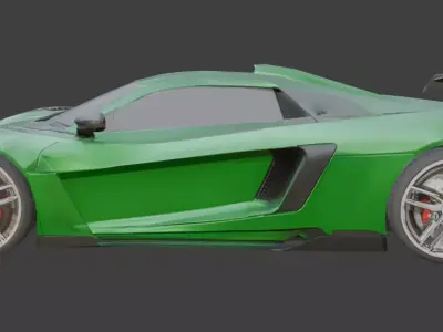 NFS Game Racing Car Low Poly Low-poly 3D model buy