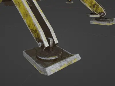 steel robot spider 3D model