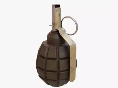 F1 Grenade Soviet Low-poly 3D model