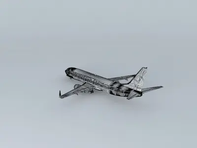 Central Airlines Boeing 737-839B Interior Free 3D model