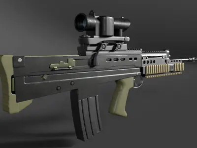 SA80 rifle  3D model