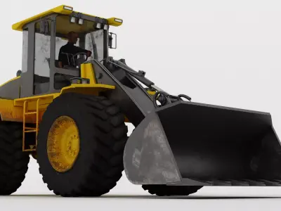 Loader with Operator 3D model