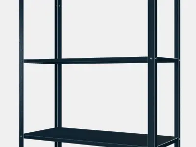 HYLLIS Shelf part Low-poly 3D model