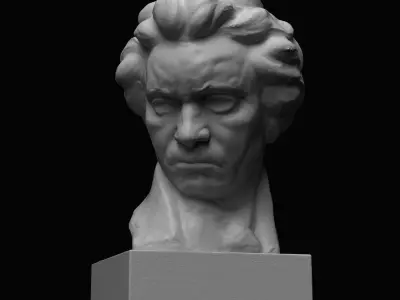 Ludwig van Beethoven Bust 3D print model