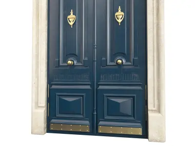 Entrance classic door 100 3D model
