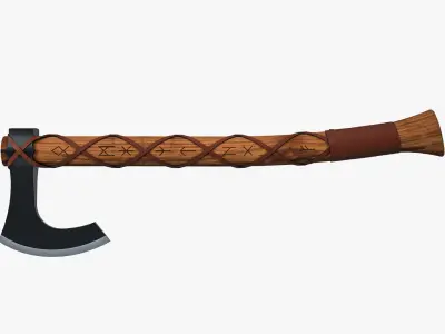 Viking Axe 3D model 10