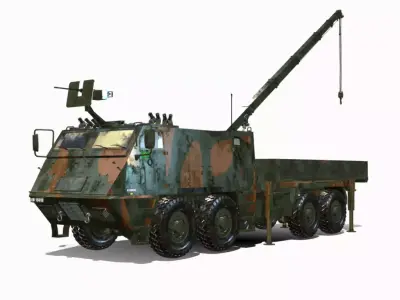 astros lll 8x8 AV RMD Low-poly 3D model