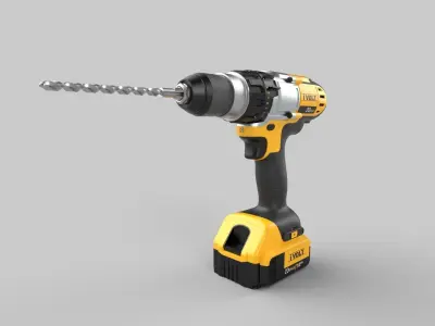 Dewalt Drill 3D model buy