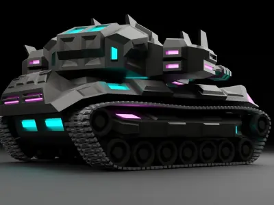 Cybertank Mk1 3D print model