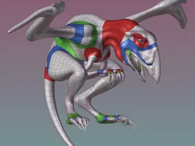 Zu birdi 3D model