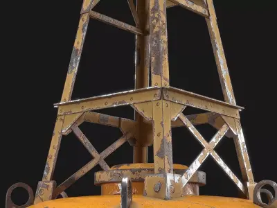 Sea Buoy v4 Low-poly 3D model