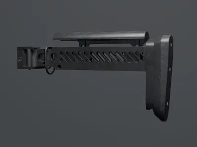 ZenitCo Pt1 Stock and  1913 Adapter 3D model