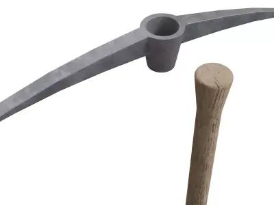 Pickaxe Low-poly 3D model get