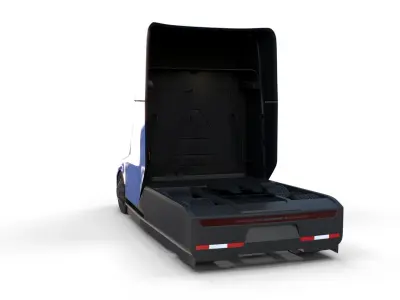 Tesla Truck Blue 3D model