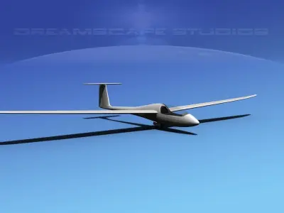 Venture Sailplane Low-poly 3D model order