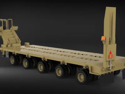 Oshkosh M1000 trailer 3D model