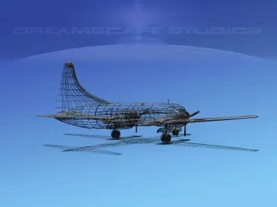 Convair VC-131 US Navy V03 3D model