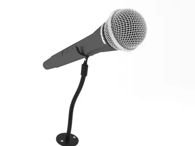 mic 3d model microphone 3D model
