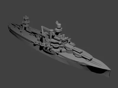 US Wyoming Class Battleship 3D print model