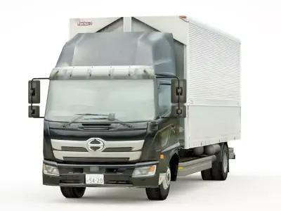 Hino Ranger 2022 Low-poly 3D model