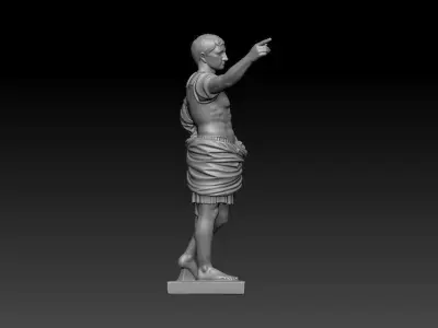 Augustus of Prima Porta - High-Poly Digital Sculpture 3D print model