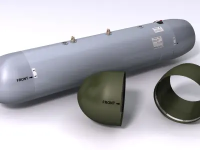 LAU-61 LAU-130 Rocket Launchers for Hydra 70 3D model