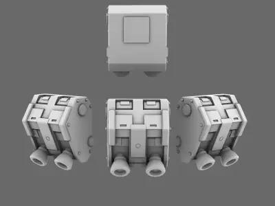 Clan Gunpla V10 Style Zaku II Standard Jetpack 3D print model