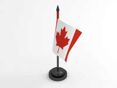 Table Flag Canada 3D model