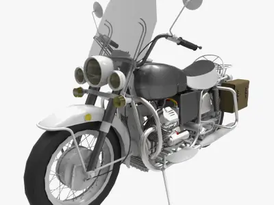 Motorcycle Low-poly 3D model shop