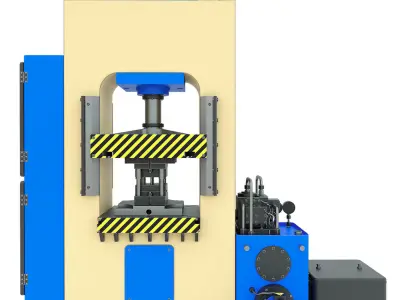 Industrial machine tool hydraulic press D2430B 3D model