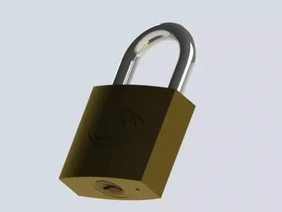Padlock Free 3D model
