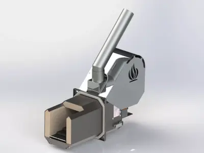 PELLET BURNER 3D model 3D model