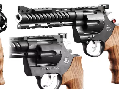 Korth NXS 8-Shot 357 Magnum 3D model